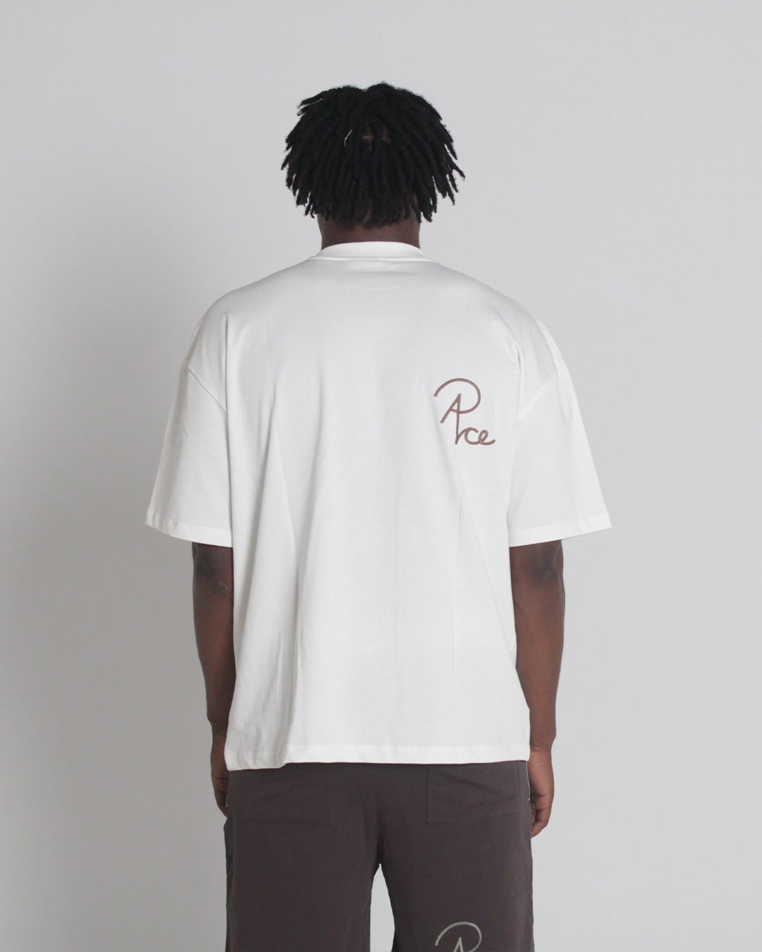 Camel Threshold Tee Off White