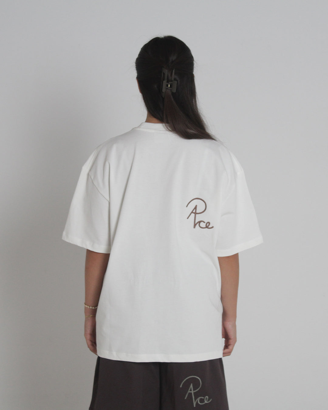 Camel Threshold Tee Off White