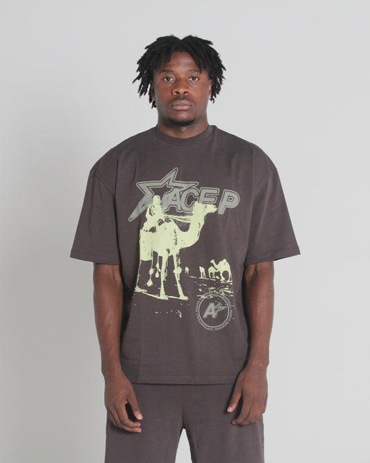 Camel Threshold Tee Brown