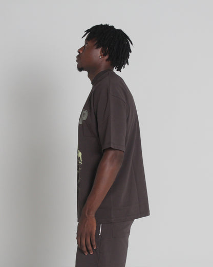 Camel Threshold Tee Brown